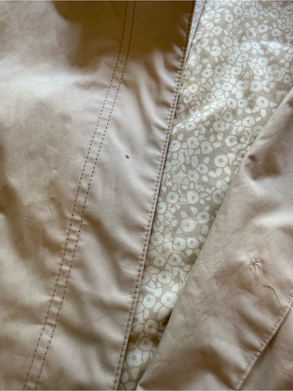 GAP Beige Rain Coat Trench Jacket Women’s XS Lightweight Button Front - Picture 10 of 15